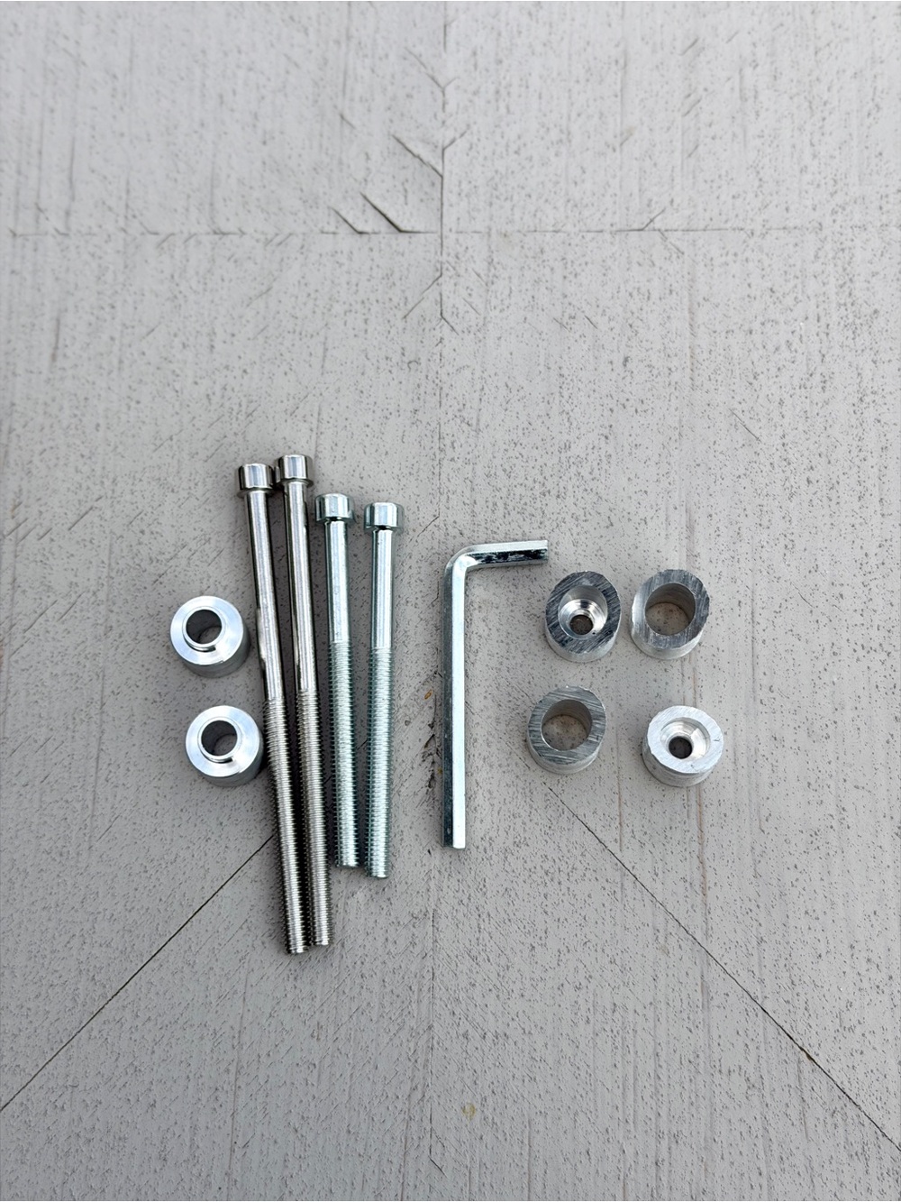 Motorcycle handlebar end expansion screws kit